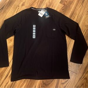 Dickies Temp-IQ Performance Cooling Long-Sleeve Pocket Tee - Black Mens L / NEW